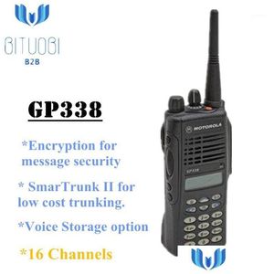 Восстановленная рация Gp338 VHF UHF аналоговое радио 136-174 МГц 450-527 МГц Walkie Talkie 16 каналов с регулируемыми уровнями мощности1 Dr Dhu2E