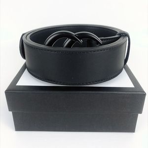 أحزمة الموضة الكلاسيكية AAAAA Designer Womens Belt Men Luxury Smooth Boxle Belt 7 ألوان متوفرة مع صندوق