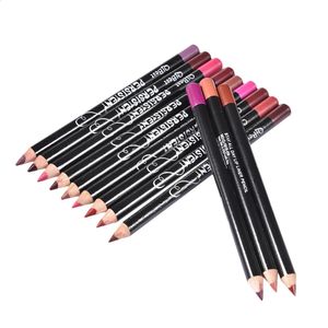 12ColorsSet Waterproof Lip Liner Pencil Brand Professional Långvarig fuktgivande lipliner Läppar Makeup Tools for Women 240123