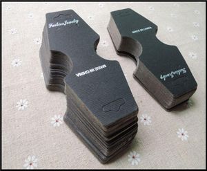 ファッションジュエリーネックレスカードブラックブレスレットイヤリングカードパッケージングディスプレイ中国で作られたハングタグA1035 200PCS4407636