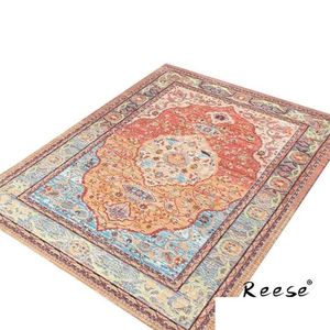 Mattor Bohemian Style Rug vardagsrum Golvmatta Anpassat kök Balkong Restaurang 3D Tryckt Anti Slip Home Decoration DHY4A