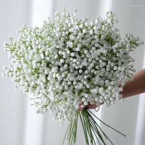 Decorative Flowers 58cm Babies Breath Artificial Plastic Gypsophila DIY Floral Bouquets Arrangement For Wedding Home Decoration