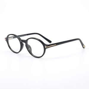 Temford high-quality sheet metal circular full frame fashionable eyeglass frame TF5409 mens and womens slingshot legs