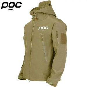 MOTO POC Mens Outdoor Jacket Cycling Windproof Waterproof Jacket Lightweight Breathable Comfortable Hiking Polyester Jacket 240202