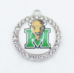 US College Team Thundering Herd Dangle Charms Sports DIY Bracelet Necklace Pendant Jewelry Hanging Charms4953018