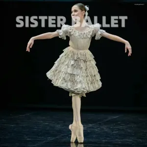 Stage Wear Ballerina Dress High-end Custom Professional Performance konkurencja Kostium dziewczynki