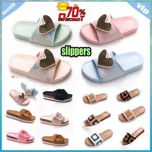 Designer Platform anti-collision headband Slides Slippers Men Woman wear resistant anti Leather soles sandals Flat Summer Beach Slipper Size 36-40