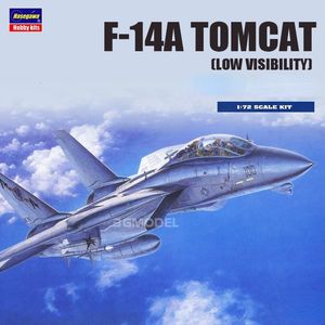 Hasegawa 00532 Modelo de Plástico 1/72 F-14A para TOMCAT Baixa Visibilidade US Navy-borne Fighter para Modelagem Militar Hobby DIY 240131