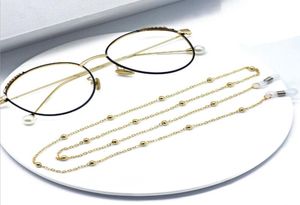 2020 CHIC Fashion Reading Glasses Chain for Women Women Metal Solglasögon Casual Pead Pärlade glasögonkedja för Glasses7033497