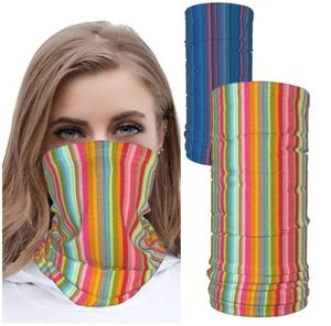 Konstdesign Neck Gaiter återanvändbar tyg ansiktsmasker tvättbar bandana ansiktsmask sol dammskydd täcker balaclava halsduk sköld 2 st6476547