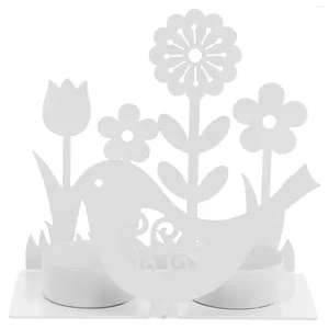 Ljushållare påskfågel och blommaformad hållare stativ bordscentrum