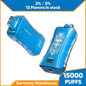 ハップバーGR15000使い捨ての吸血鬼の良い味12ドイツの倉庫のフレーバービッグパフ15000パフベイプ高速配信電子タバコ