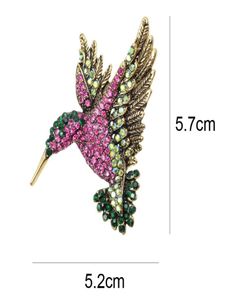 Accessori di gioielli Gioielli di modaSpille CINDY XIANG Spille colorate con strass colibrì per donne Spille animali Corea Fashio3844233