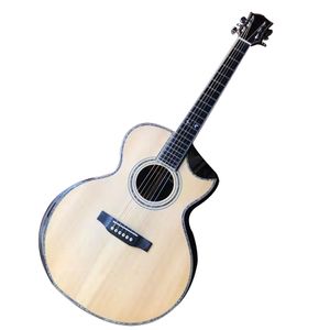 40 SJ Series Full Solid Wood Real Abalone Shell Inlaid Acoustic Guitar