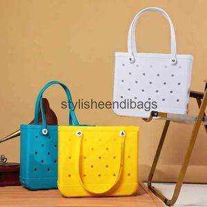 Totes Women Tote Bogg Bag EVA Waterproof Extra Large Tote Shoulder Handbag Large Capacity Handbag Beach Shopping Women Tote Bogg BagH24218