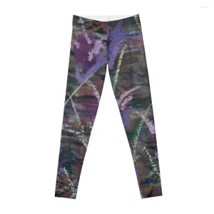 Aktive Hose Field Of Dark Purple Flowers Leggings Sport für ausgestellte Damen Push Up Damen