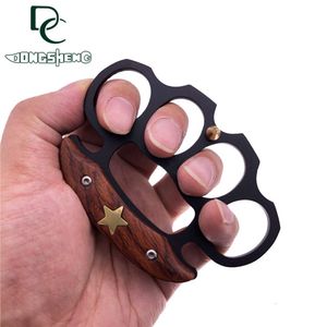 Stainless Steel Finger Tiger Four Self Designer Defense Hand in Buckle Fist Equipment Brace 9QES