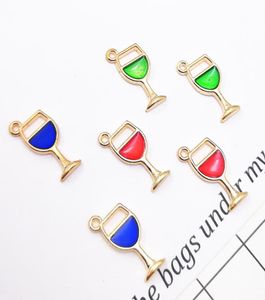 200 pcs Wine Glass Charm Drip Cup Charms Goblet Pendant Charm DIY Supplies Jewelry Making Findings1637753