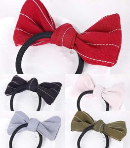 S2021Korean Yaratıcı Stripe Lastik Band Taobao Popüler Bow Children039s Saç Accsori Saç Bandı 2 Yuan Shop4546614