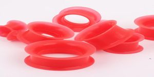 Body jewelry F30 48pcslot mix 12 size fashion silicone ear plug gauge double flared flesh tunnel5412396