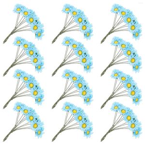 Decorative Flowers 100 Pcs Artificial Wedding Decor For DIY Daisy Festival Home Crafts Faux Accessory Plants Office Stems