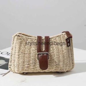 Totes Luxury Design Beach Bag Straw Weave Small Purse and Handbag for Women Summer Rattan Handmade Crossbdoy Bag Travel Axel Bagsh24219