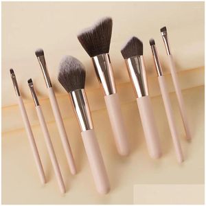 Pennelli per trucco/Set Set per fondotinta cosmetico in polvere B Ombretto Kabuki Miscelazione Pennello per trucco di buona qualità Cosmetici Consegna a goccia Ot586