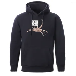 Men's Hoodies Comfortable Brand Tops Alien Facehugger Horror Printing Men Sweatshirt Thermal Vintage Male Hoodie Oversized Soft