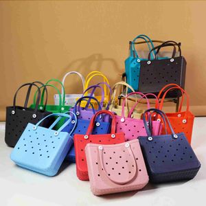 Totes Extra Large Boggs Beac Bag Summer EVA Basket Women Picnic Tote oles Waterproof andbag Pouc Sopping SoulderH24218