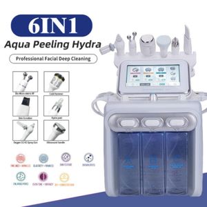 6 I 1 H2O2 Vatten Syre Jet-skal Hydra Beauty Skin Cleansing Hydra Dermabrasion RF Bio-Lifting Face Machine Water Aqua Peeling499