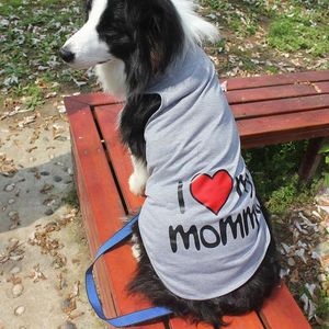 Одежда для собак, одежда для домашних животных, футболка, летняя дышащая, уютная жилетка для собак, большой хлопковый жилет