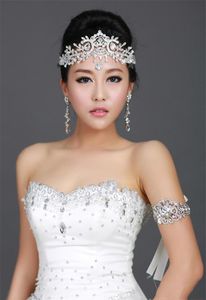 Vintage Wedding Bridal Bridesmaid Crystal Rhinestone Diamond Forehead Hair Accessories Tassel Headband Crown Tiara Princess Headpi4126676