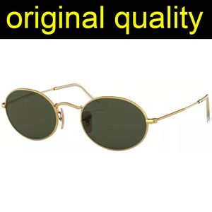 Luxury Oval Sunglasses Men Women Eyeglass Mens Sun Glasses for Male Female Real Glass Lenses with UV400 Protection and Leather Case