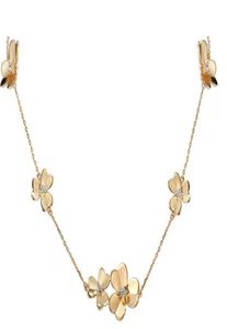 Three Leaf Charming Chokers Halsband Designer smycken för kvinnor party wearing4455830