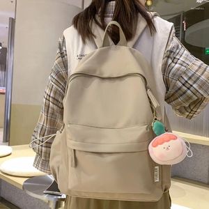 Sacos escolares DCIMOR À Prova D 'Água Nylon Mulheres Mochila Feminina Faculdade Estudante Viagem Mochila A4 Book Schoolbag para Adolescente Kawaii Pack