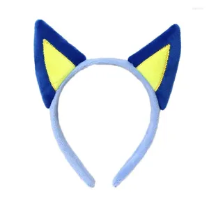 Hair Clips Cosplay Anime Character Headband Elastic Dog Ear Hoop Plush Headpiece Christmas Masquerade Party