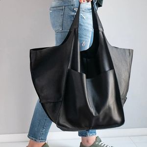 Rretro Handmade Beach Tote Bag High Capacity Zipper Shoulder Solid Color Multifunction Handbags For Ladies 240118