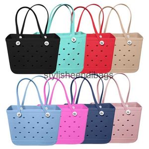 Totes Borsa tote lavabile per il mercato degli sport da spiaggia Borse da spiaggia in gomma di grandi dimensioni Borse da viaggio portatili EVA impermeabili all'aperto resistenti alla sabbiaH24219