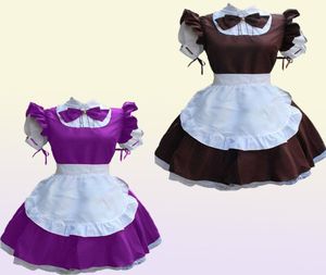 Sexig fransk piga kostym gotisk lolita klänning anime cosplay sissy piga enhetlig ps storlek halloween kostymer för kvinnor 2021 y01070690