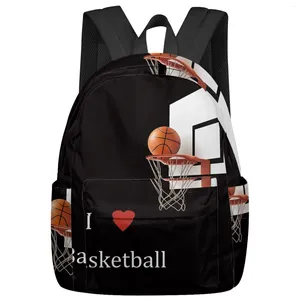 BACKPACK Basketball Sport Black Women Man Plecaks Waterproof Travel School for Student Boys Girls Laptop Book Pack Mochilas