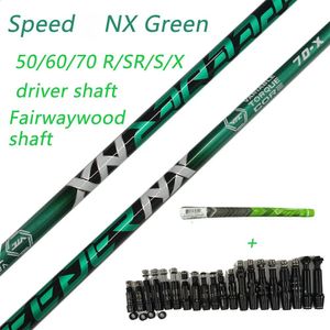Eixo para drivers de golfe SPEED NX Green 506070 SRXS Graphite Club Shafts 5070 XSRS Manga e aderência de montagem grátis 240124