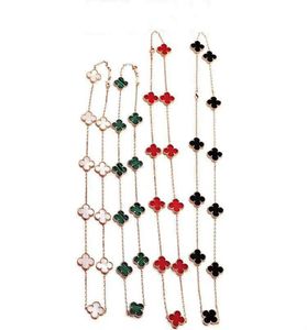 여성 보석 목걸이 패션 목걸이 검은 빨간색 녹색 회색 10 꽃 아이스 아웃 체인 5828506