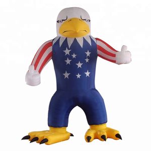 wholesale Customized Oxford cloth Giant 8mH (26ft) with blower Inflatable USA Eagle Animals Cartoon for advertising