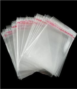 MIC Neue 15x24cm 200pcslot Klare Selbstklebende Dichtung Plastiktüten Schmuck verpackung verkaufen Artikel3070798