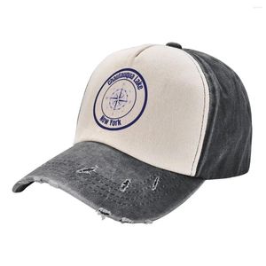 Bollkåpor Chautauqua Lake Compass Baseball Cap Söt te hatt för män kvinnor