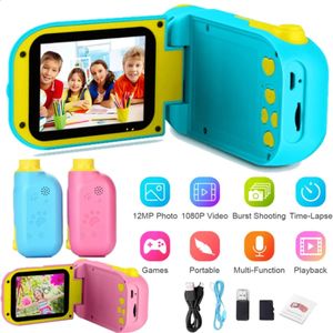 12MP HD Kids Kamera Küçük Video Çocuk DV Dijital Oyuncak Kızlar İçin Kayıt Cihazı Pographics 240131