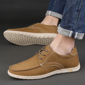 Britische Männer Modestil echtes Leder Casual Oxford Schuh 2024 Neuankömmling Mann Schnürung Hochzeitskleid Geschäftsschuhe 5082 S