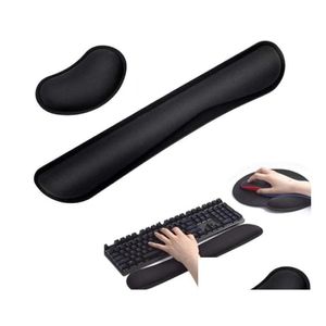 Podkładki myszy Odpoczywa podkładka odpoczynku Memory Superfine Fibre Ergonomiczny Mousepad dla gier w biurze PC laptop 21061536976307916432 Drop otlou