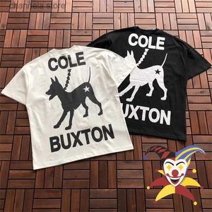 メンズTシャツCole Buxton Hound Tee Men Men Mens Mest Quality Pet Dog Cole Buxton Tシャツ特大トップCB半袖T240218