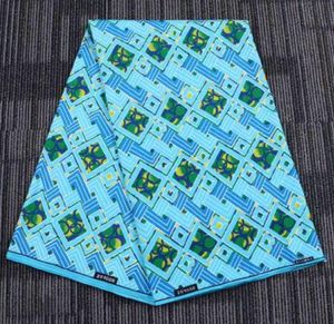 new 100 Polyester Wax Prints Fabric light blue african wax print fabric Wax High Quality 6 yards African Fabric for Party Dress3966788